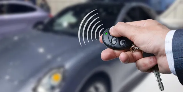 Premium car security system illustration